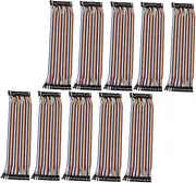 Angoily 10 Pcs Line Jumper Cable Breadboard Jumper Wires Electrical Wire Breadboard Wire Breadboard Cable Electric Wire Breadboard Prototyping Circuits The Ribbon Tinned Copper Wire
