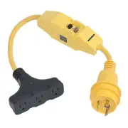Marinco 199128 Dockside 30A To 15A Adapter W/ GFI