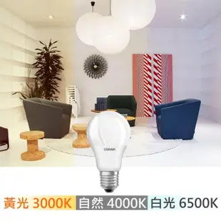 【Osram 歐司朗】12W E27燈座 LED高效能燈泡-4入組(廣角/全電壓)