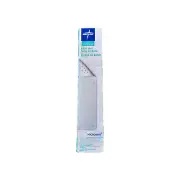Medline Microban White Rubber Bath Mat Anti-Microbial Non-Slip 13.4x29