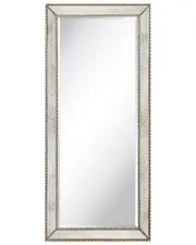 Empire Art Direct Champagne Bead Beveled Rectangle Wall Mirror