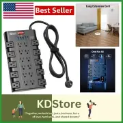 Smart USB Charging Power Strip with 22 AC Outlets - Mountable Flat Plug Design