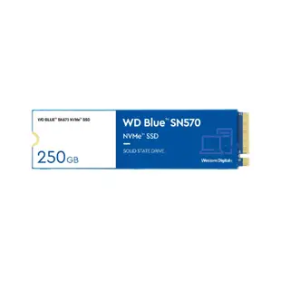 WD Western Digital Blue SN570 M.2 NVMe SSD 固態硬碟 250GB WDS250G3B0C 香港行貨