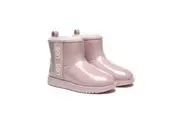 AUSTRALIAN SHEPHERD UGG Boots Women Clear Waterproof Shearling Coated Classic Pink
