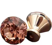 Crystal Glass Door Drawer Cupboard knobs,6 Sets of 30Mm Cabinet Dressing Table Wardrobe Drawer Handle Screw Wrapped K9 Crystal Glass Knob Geometry Diamond Cutting Door Handle,30Mm
