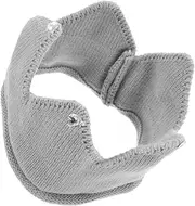 [Minkissy] Decorative Baby Crown Hat Toddler Knitted Hat Birthday Party Accessory Fashionable Design Grey