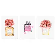 Set of Perfume Bottle Fashion Bedroom Wall Art #3
