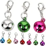 ERINGOGO 10pcs Pet Collar Bells Hanging Bells for Cats and Dogs Soft Chime Sound for Christmas Decor and Pet Accessories