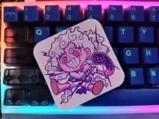 Luffy Gear 5 Chibi One Piece Retro Nostalgia Sticker Holographic Water Proof
