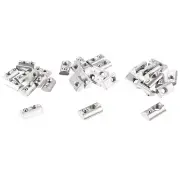 32Pcs M3/M4/M5 T Spring Nut Half Round T Slot Nut Assortment Kit 2020Series