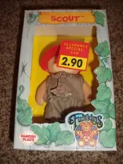 Rare Furskins Scout Boy Bear Flocked 1986 Jointed Vintage Doll Cabbage Patch