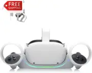 Iesooy Charging Dock for Quest 2,VR Wall Mount Charging Station Stand Set,High S