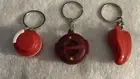 3 Tupperware Red Mini Chop n Prep, Chili & Microwave Pressure Cook Keychains New