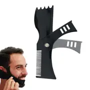 Adjustable Beard Styling Shaping Template Comb Tool Symmetry Trimming Shaper