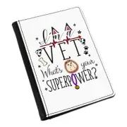 I'm A Vet What's Your Superpower Passport Holder Cover Case - Funny Animal
