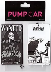 PumpCar 2 pieces brook double-sided hanging Japanese anime vanilla-scented One Piece car air freshener Cool anime hanging air fresheners for rearview mirror Car Interior Accessories Household Gifts