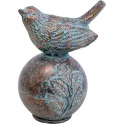 LVD Iron Garden Bird 2 Sculpture Home/Garden Indoor/Outdoor Decor 10x13.5cm