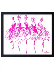 Ready2HangArt Cancan No 2 Framed Print Wall Art