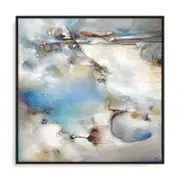 Artey | Standing Still In Motion - Framed Canvas - Black Frame - 84 x 84cm