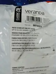 Classic Accessories Veranda Stand Up Fire Pit Cover Up to 33.5" Square
