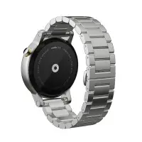 在飛比找Yahoo!奇摩拍賣優惠-+io好物/moto 360二代三珠蝴蝶扣表帶不銹鋼表帶36