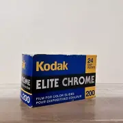 Kodak 35mm Elite Chrome Color Slide Film 24exp 200 400 NEW Expired 08/2004