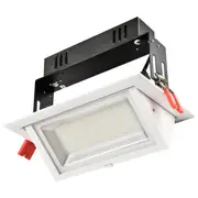 ENSA 48W Premium Rectangular Adjustable LED Downlight Warm White 5500K with 90lm