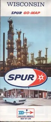 1967 Spur Road Map: Wisconsin NOS