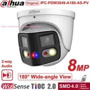 Dahua 8MP Panoramic TiOC SMD4.0 2-way Talk PoE IP Camera IPC-PDW3849-A180-AS-PV