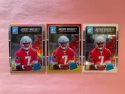 Jacoby Brissett 3x 2016 Panini Donruss Optic Rookie Red Yellow Silver Prizm Lot