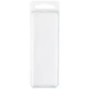 Collecting Warehouse Clear Plastic Clamshell Container, 4.19"H x 1.5"W x 1.25"D