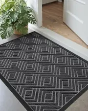 DEXI Front Door Mat Outside Entrance, Heavy Duty Rubber Backed Doormat, Stain...