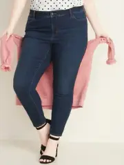 Old Navy Women's Mid-Rise Pop Icon Skinny Jeans Fern Wash Plus Size 28 Short $40