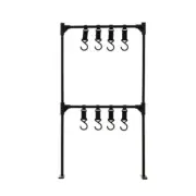 Hanging Racks Lantern Stand Camping Tableware Double Levels Storage Rack