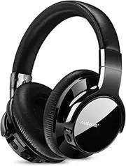 AUSDOM ANC8 Active Noise Cancelling Headphones, Bluetooth 5.0 Over Ear Headphones with Microphone, Soft Swivel Earpads, Hi-Fi Deep Bass Wireless Headphone with Carrying Case for Travel Work Commute