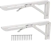 2pcs Folding Table Bracket Wall Mounted Shelf Bracket Premium Material Foldable Design for RV Boat