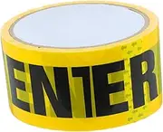 HAWILLOSCH 1 Roll Do Not Enter Safety Tape Self Adhesive Warning Masking Tape for Walls Floors Equipment Yellow with Stripes for Construction Sites Hazardous Areas