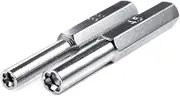 Security Screwdriver Bit 3.8mm & 4.5mm Screwdriver Security Game Bits for NES SNES N64 Game Boy & Gamecube Stainless, As the picture shows
