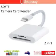 Camera Connection 2 in 1 SD/TF Card Reader Game Adapter for iPhone iOS Version