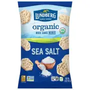 Lundberg Rice Cakes Mini Salt Org 5 oz (Pack of 6)