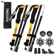 Foldable Hiking Poles Telescopic,Nordic Walking Poles Women and Men,Trekking ...