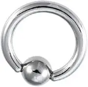 [BodyJewelryOnline] Captive Bead Ring - 6 Gauge 12Mm