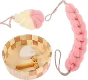 1Set Bath Ball Tool Kit for Body Scrubbing Bath Ball with Box for Skin Cleaning Shower present for Women and Home Use