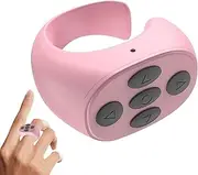Wireless Remote Control Page Turner - Wireless Remote Control Page Rechargeable Wireless Camera Remote Shutter Selfie Button Controller - Scrolling Rings Rechargeable Camera Remote for Phones Tablets