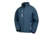 Result Mens Black Compass Padded Soft Shell Jacket (Navy/Grey) - UTPC3326
