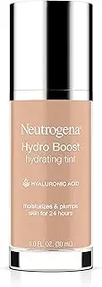 [Neutrogena] Hydro Boost Hydrating Tint with Hyaluronic Acid, Lightweight Water Gel Formula, Moisturizing, Oil-Free & Non-Comedogenic Liquid Foundation Makeup, 30 Buff Color, 1.0 fl. oz