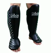 Genuine FAIRTEX Competition Shin Guards Muay Thai MMA Instep Protector