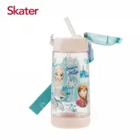 在飛比找Yahoo奇摩購物中心優惠-skater-彈跳吸管卡通透明水壺 480ml