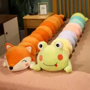 Cute Frog Fox Caterpillar Plush Toy Comfort Children Sleeping Pillow Long Pillow