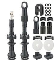 Tubeless Valves - prestaa Valve Core | Integrated Spoke Key & Valve Core Removal Caps | Tubeless Valves Pair | Bike Tubes Fits Tubeless Tire Rims Scooter Motorcycle ATV